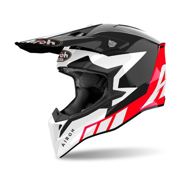 Airoh Wraaap Reloaded Red Gloss MX Helmet