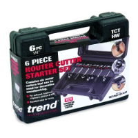 TREND 6 PIECE ROUTER STARTER SET 1/4" SHANK