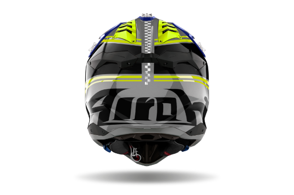 Airoh Aviator 3 Hima Blue Gloss MX Helmet