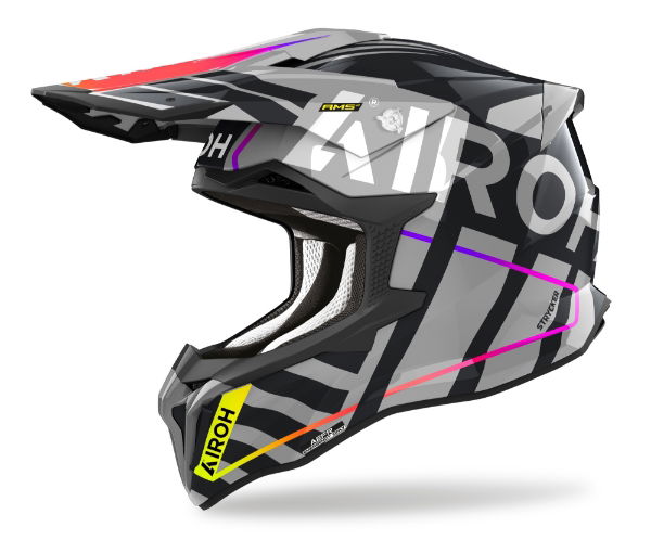 Airoh Strycker Brave Grey Gloss MX Helmet