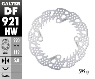 GALFER DF921HW REAR SHARK DISC 220x5mm