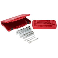 MILWAUKEE 1/4" RATCHET & SOCKET SET - 50pc