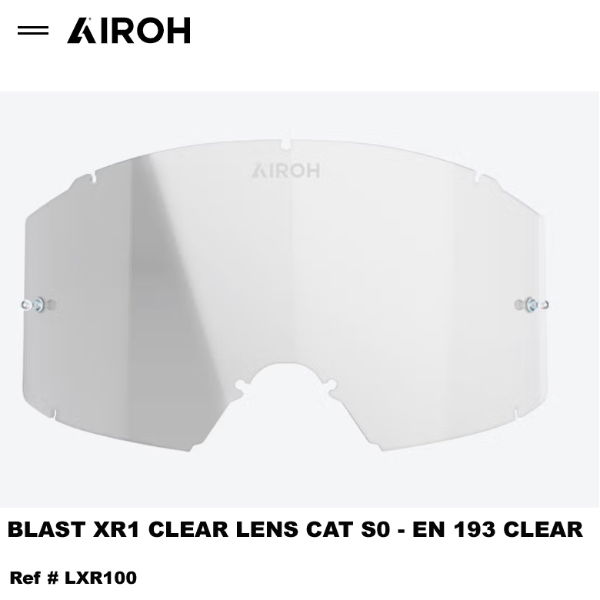 AIROH BLAST XR1 CLEAR GOGGLE SPARE LENS