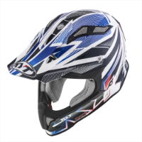 KYT STRIKE EAGLE STRIPE WHITE BLUE 05