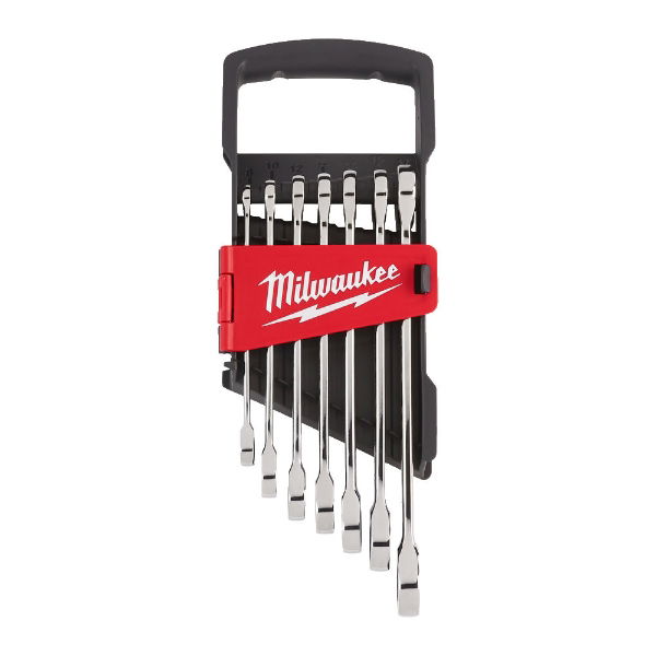 MILWAUKEE 7PC MAX BITE RATCH. COMBI. SPANNER SET