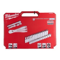 MILWAUKEE 3/8" RATCHET & SOCKET SET - 32pc