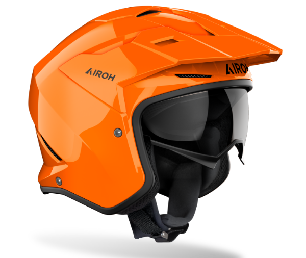 Airoh Kombakt Gloss Orange Trials Helmet