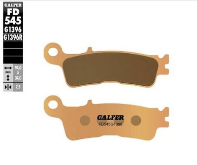 GALFER FD545 SINTED FRONT PADS - GOLD