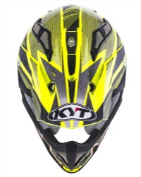 KYT STRIKE EAGLE STRIPE YELLOW FLUO 04