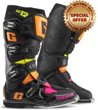 Gaerne SG12 BLack/Orange/Pink MX Boots