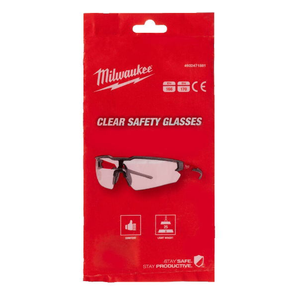 MILWAUKEE CLEAR ENHANCED SAFETY GLASSES