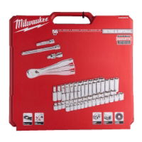 MILWAUKEE 3/8" RATCHET & SOCKET SET - 56pc