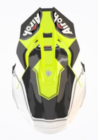 Airoh Twist 2.0 Shaken Yellow Gloss MX Helmet