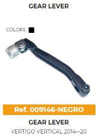 RQF VERTIGO VERTICAL GEAR LEVER 2014-20 BLACK