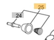 SHERCO BREMBO F/BRAKE SPRING GUIDE PIN