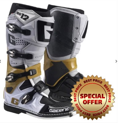 Gaerne SG12 Grey/Magnesium/White MX Boots