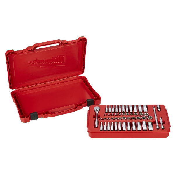 MILWAUKEE 1/4" RATCHET & SOCKET SET - 50pc