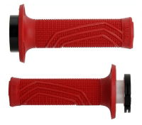 Domino D100 Red D-Lock Grips W/Push-Pull Pulley