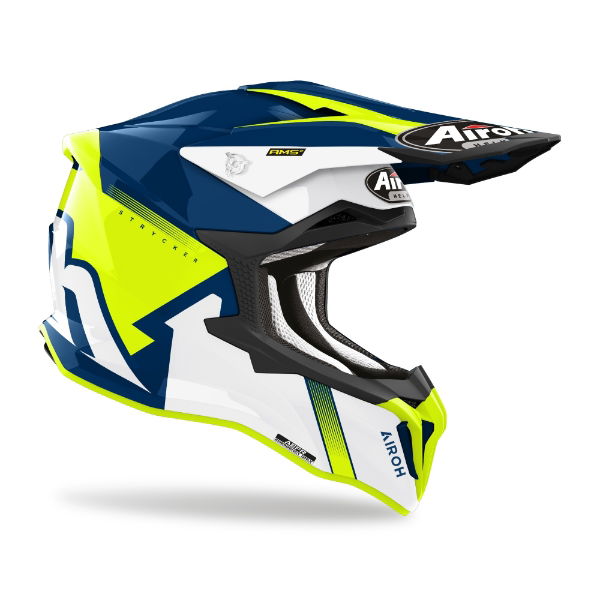 Airoh Strycker Blazer Yellow Gloss MX Helmet