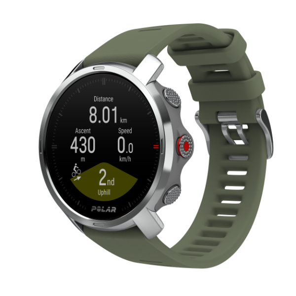 Polar Grit X Watch - Silver/Green