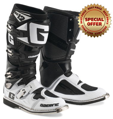 Gaerne SG12 White/Black MX Boots