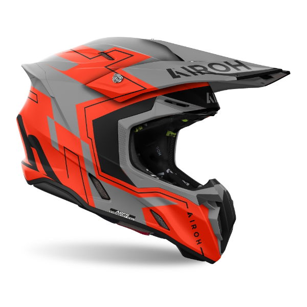 Airoh Twist 3 Dizzy Orange Fluo Matt MX Helmet