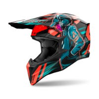 Airoh Wraaap Cyber Orange Gloss MX Helmet