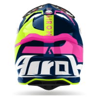 Airoh Strycker Blazer Blue/Pink Gloss MX Helmet