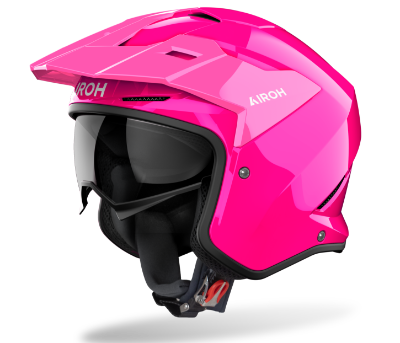 Airoh Kombakt Gloss Pink Trials Helmet