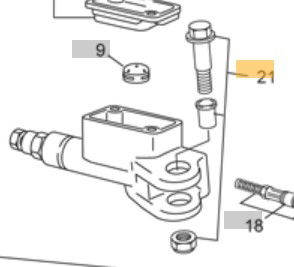 SHERCO SE/SEF BREMBO LEVER PIN/BOLT