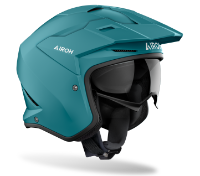 Airoh Kombakt Petrol Matt Green Trials Helmet