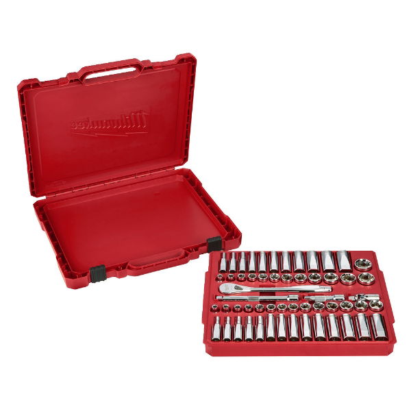 MILWAUKEE 3/8" RATCHET & SOCKET SET - 56pc