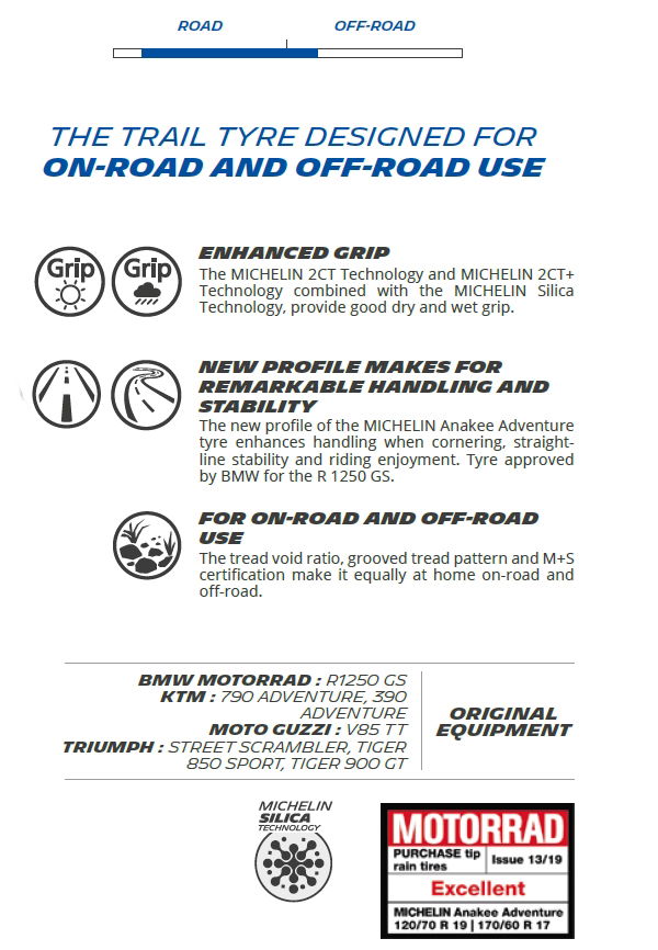 MICHELIN ANAKEE ADVENTURE TYRES