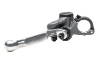 Braktec Clutch Master Cylinder - DOT4- Grey/ Blk Cap/Hinged