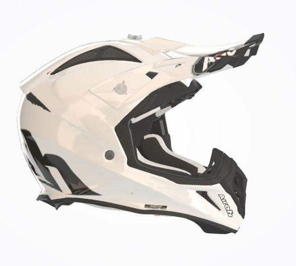 Airoh Aviator Ace Color Gloss White MX Helmet