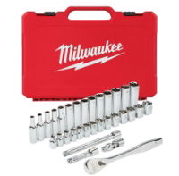 MILWAUKEE 3/8" RATCHET & SOCKET SET - 32pc