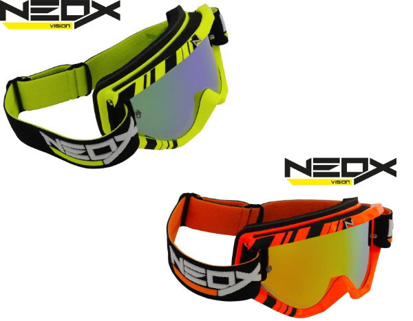 NEOX STRIPES ORANGE MX GOGGLES